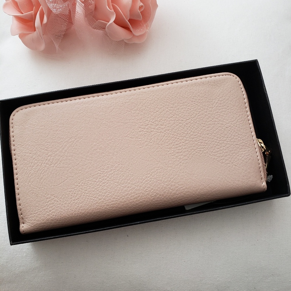 Bebe Poppy Blush Zip Around Wallet - Picture 2 of 7